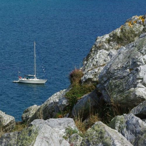 Voilier vu de terre